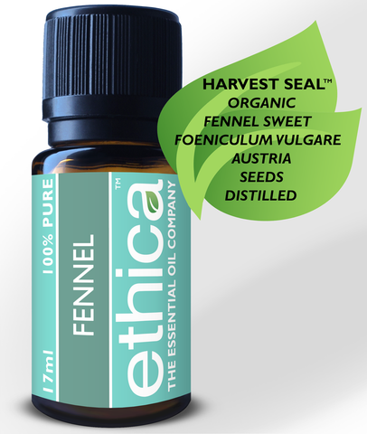 Fennel Sweet Essential Oil | Organic, Austria, Single-Origin, 100% Authentic Foreniculum Vulgare