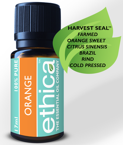 Orange Sweet Essential Oil | Farmed, Brazil, Single-Origin, 100% Authentic Citrus Sinensis