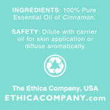 Cinnamon Bark Essential Oil, Cinnamomum Verum Aromatherapy