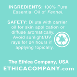 Sweet Fennel Essential Oil, Foeniculum Vulgare Aromatherapy