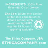 Lemon Essential Oil, Citrus Limonum Aromatherapy