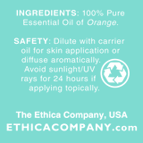 Sweet Orange Essential Oil, Citrus Sinensis Aromatherapy